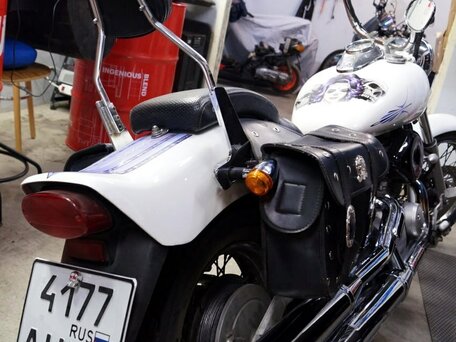 1997 Yamaha XVS400 Drag Star, белый, 350000 рублей, вид 2