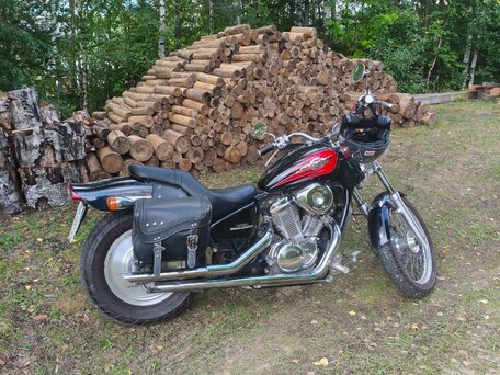 1996 Honda Steed 400, чёрный, 270000 рублей, вид 2