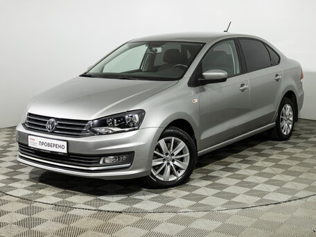 2018 Volkswagen Polo V Рестайлинг, серебристый, 1199777 рублей, вид 1