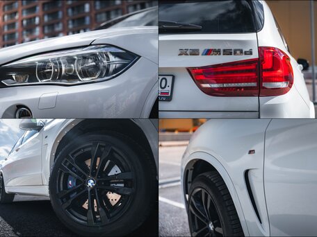 2016 BMW X5 M50d III (F15), белый, вид 2