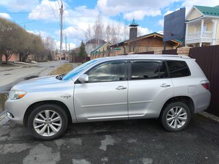 2007 Toyota Highlander I (XU20) Рестайлинг, серебристый, 1600000 рублей, вид 4