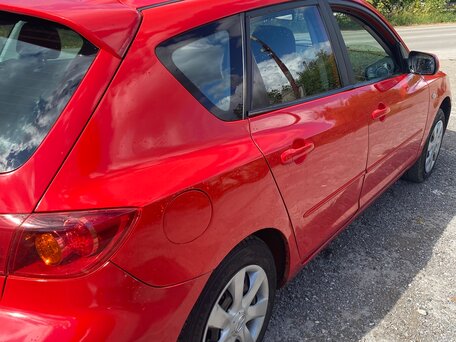 2007 Mazda 3 I (BK) Рестайлинг, красный, 298000 рублей, вид 4