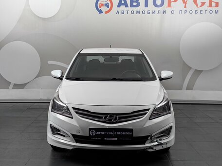 2016 Hyundai Solaris I Рестайлинг, белый, 799000 рублей, вид 2