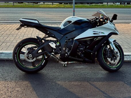 2014 Kawasaki ZX-10R Ninja, белый, 1050000 рублей, вид 3