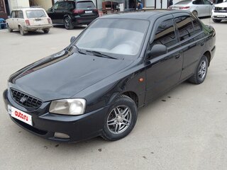 2008 Hyundai Accent ТагАЗ II, чёрный, 465000 рублей, вид 1