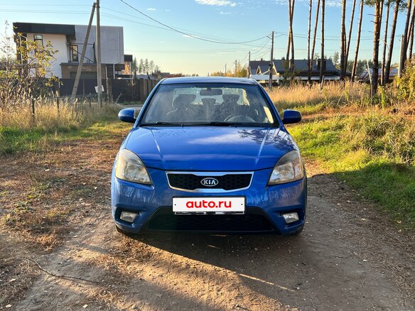 2010 Kia Rio II Рестайлинг, синий, 480000 рублей - вид 1