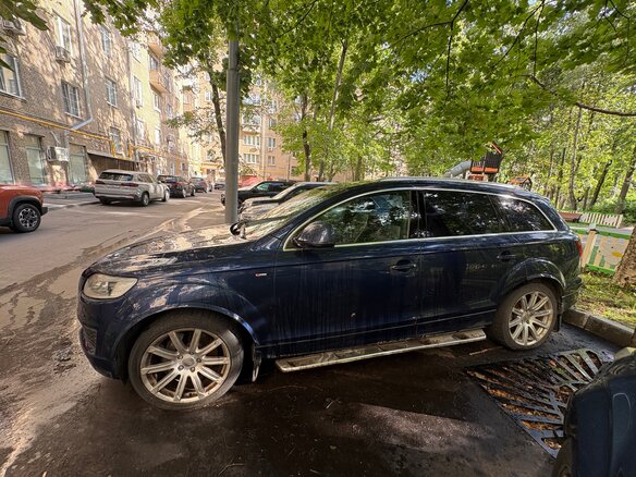 2008 Audi Q7 I (4L), синий, 1450000 рублей - вид 5