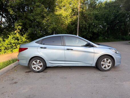 2011 Hyundai Solaris I, голубой, 465000 рублей, вид 2