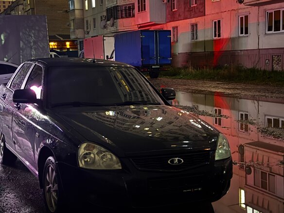 2016 Lada (ВАЗ) Priora I Рестайлинг, чёрный, 500000 рублей - вид 2