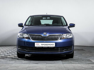 2017 Skoda Rapid I Рестайлинг, синий, 1250000 рублей, вид 2