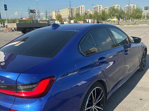 2019 BMW 3 серии 320d VII (G2x), синий, 3100000 рублей - вид 3