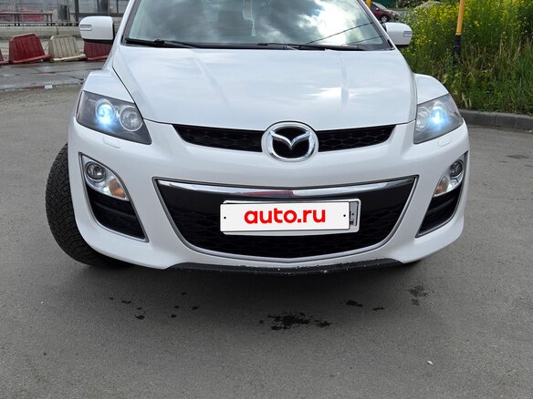 2010 Mazda CX-7 I Рестайлинг, белый, 1000000 рублей