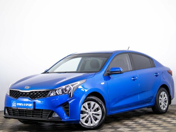 2020 Kia Rio IV Рестайлинг, синий, 1649000 рублей - вид 2