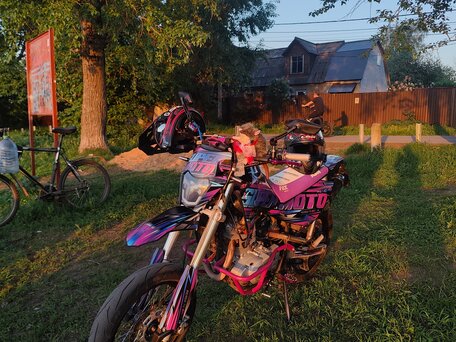 2014 Baltmotors Motard 250, фиолетовый, 160000 рублей, вид 2