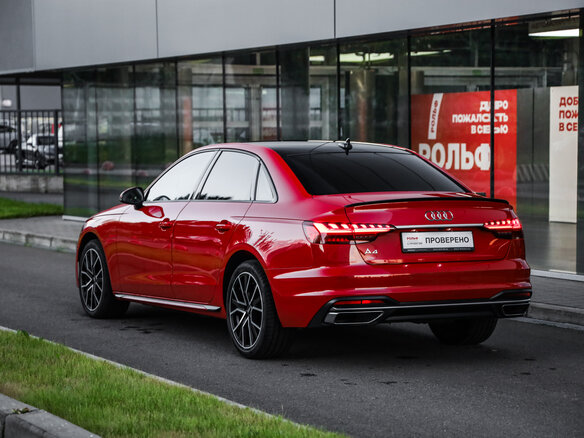 2020 Audi A4 35 TFSI V (B9) Рестайлинг, красный - вид 7