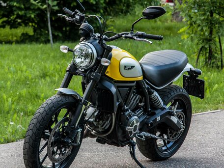 2015 Ducati Scrambler 800, жёлтый, 740000 рублей, вид 2
