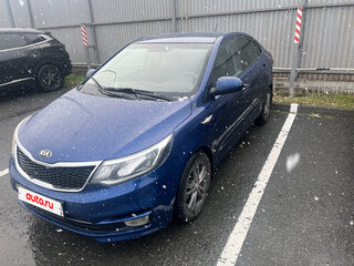 2015 Kia Rio III Рестайлинг, синий, 1160000 рублей, вид 2