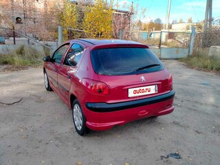 2007 Peugeot 206, красный, 410000 рублей, вид 4