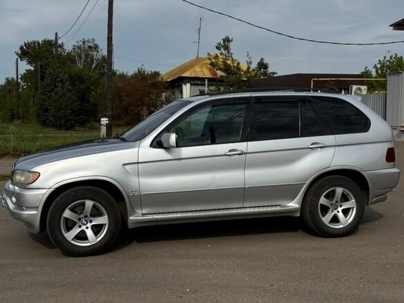 2000 BMW X5 4.4i I (E53), серебристый, 780000 рублей - вид 2