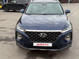 2019 Hyundai Santa Fe IV, синий, 3250000 рублей, вид 1