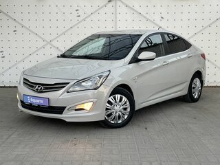 2015 Hyundai Solaris I Рестайлинг, бежевый, 1050000 рублей, вид 1