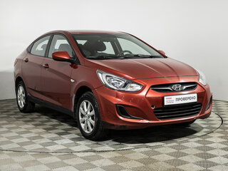 2013 Hyundai Solaris I, красный, 569777 рублей, вид 3