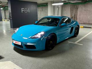 2016 Porsche Cayman III 718 (982), голубой, 6790000 рублей, вид 1