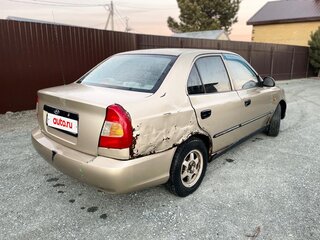 2005 Hyundai Accent ТагАЗ II, бежевый, 115000 рублей, вид 3