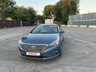 2015 Hyundai Sonata VII (LF), синий, 1420000 рублей, вид 2