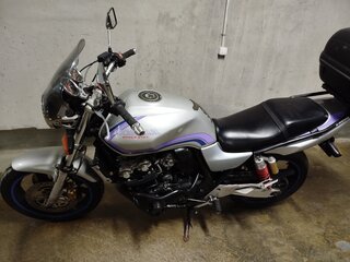 2002 Honda CB 400 Super Four, серебристый, 280000 рублей, вид 1