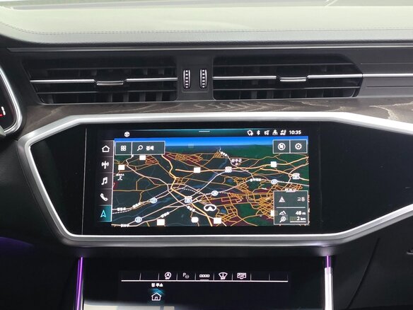 2022 Audi A6 45 TFSI V (C8) Рестайлинг, синий - вид 12