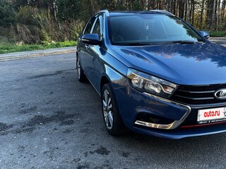2019 Lada (ВАЗ) Vesta SW I, синий, 1100000 рублей, вид 4