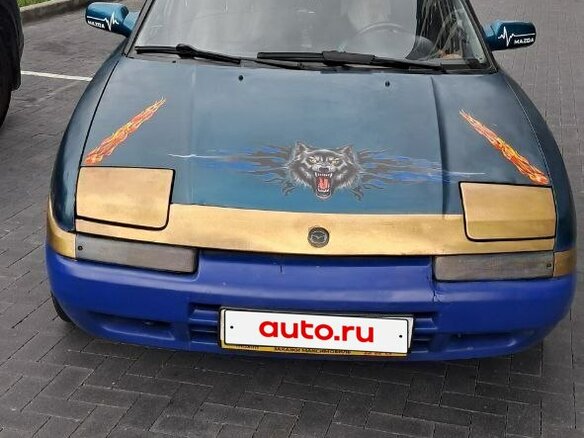 1993 Mazda 323 IV (BG), синий, 220000 рублей - вид 1