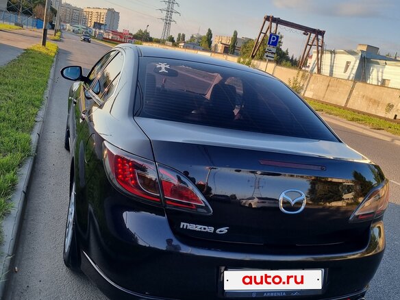 2008 Mazda 6 II (GH), пурпурный, 820000 рублей
