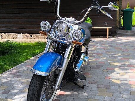 2017 Harley-Davidson Softail Deluxe, синий, 1100000 рублей, вид 5