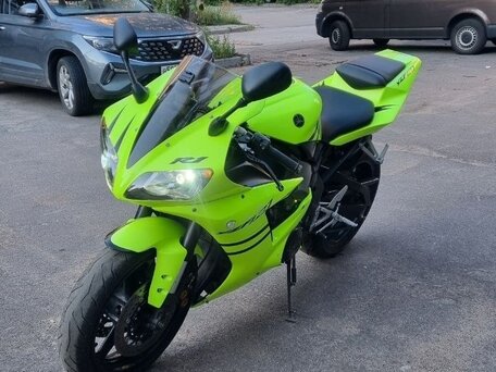 2002 Yamaha YZF-R1, зелёный, 600000 рублей, вид 4