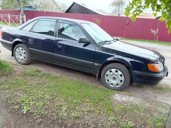 1991 Audi 100 IV (C4), синий, 320000 рублей - вид 6
