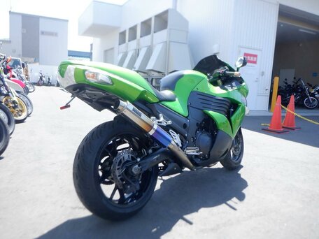 2009 Kawasaki ZX-14R, зелёный, 749000 рублей, вид 4