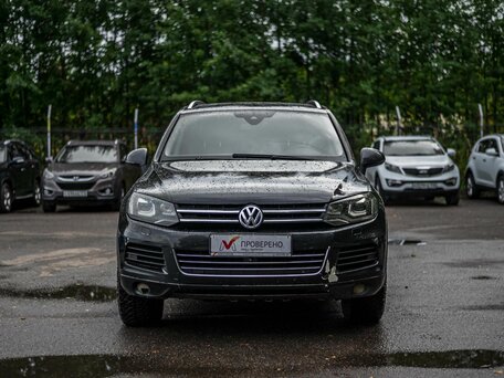 2014 Volkswagen Touareg II, чёрный, 1520000 рублей, вид 3