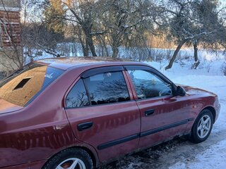 2006 Hyundai Accent ТагАЗ II, красный, 180000 рублей, вид 2