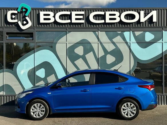 2020 Hyundai Solaris II Рестайлинг, синий, 1395000 рублей - вид 8