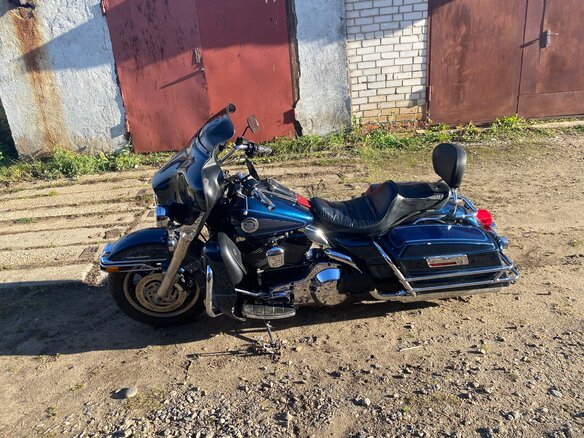 2001 Harley-Davidson Electra Glide, синий, 550000 рублей