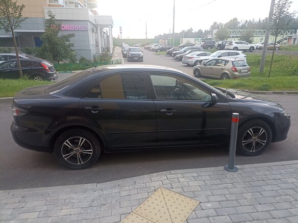 2006 Mazda 6 I (GG) Рестайлинг, чёрный, 350000 рублей - вид 3