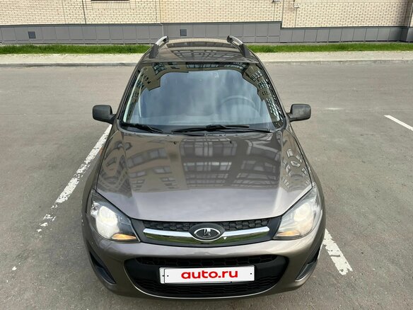 2015 Lada (ВАЗ) Kalina II, коричневый, 420000 рублей - вид 1