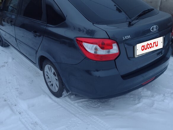 2016 Lada (ВАЗ) Granta I, серый, 450000 рублей - вид 5