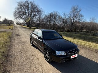 2008 Hyundai Accent ТагАЗ II, чёрный, 450000 рублей, вид 2