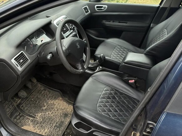 2006 Peugeot 307 I Рестайлинг, синий, 400000 рублей - вид 6