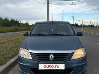 2011 Renault Logan I Рестайлинг, синий, 350000 рублей, вид 2