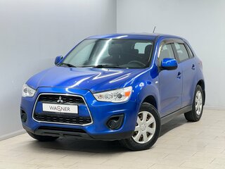 2014 Mitsubishi ASX I Рестайлинг, синий, 999000 рублей, вид 1