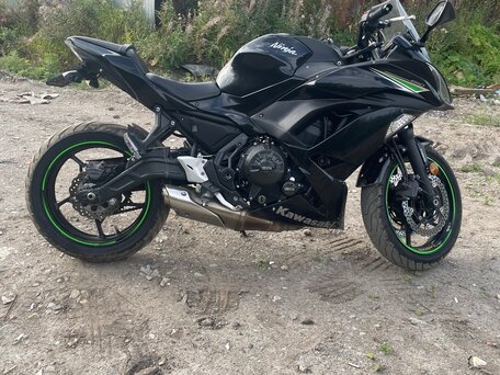 2019 Kawasaki ER-6F (Ninja 650R), чёрный, 600000 рублей, вид 4